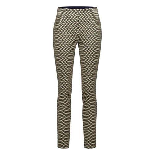Gardeur Zene55 Slim Fit Pant - Green All Over Print