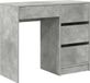 Bureau Béton Gris Bois transformé 90 x 37,5 x 75 cm