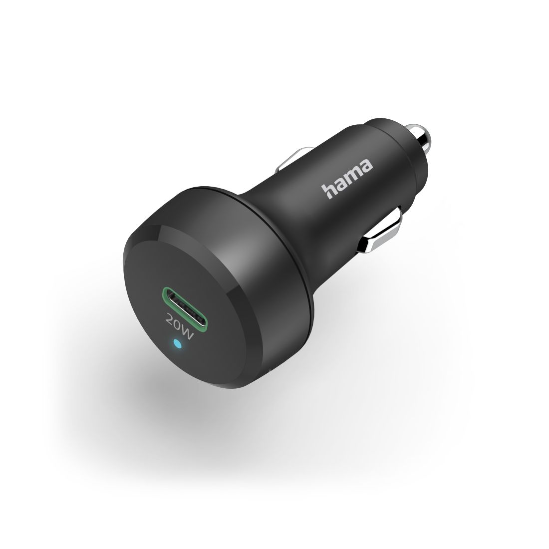 Hama Auto Oplader - USB-C - Quick Charge 3.0 - 20W - Zwart