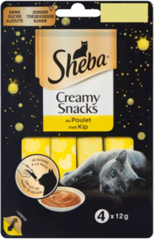 Sheba Creamy Snack Kip - 4 x 12g
