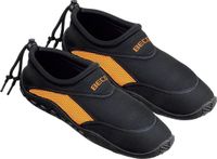 BECO waterschoenen/surfschoenen - Neopreen - volwassenen - rubber zool - zwart/oranje - maat 39