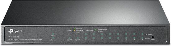 TP-Link TL-SG1210MPE - Managed Gigabit Ethernet Switch with 8-Port PoE+