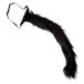 Widmann - Modelleerbare dierenstaart, van pluche, kostuumaccessoires, accessoire, carnaval, themafeest