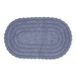 DII Crochet Collection Omkeerbare badmat, groot ovaal, 53 x 86 cm, blauw (Stonewash Blue)