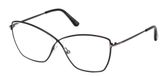 Tom Ford FT5518 Lunettes de vue femme œil de chat 57mm noir