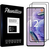 Phonillico® Gehard glas voor Xiaomi Redmi Note 12 PRO PLUS 5G / Redmi Note 12 PRO+ 5G [Pack 2] Glass Film Screen Protector