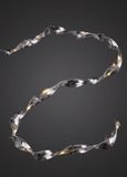 Hellum Lichtsnoer voor binnen in spiraalvorm, 15 warmwitte leds, 1,5 m verlichte lengte, voedingskabel 0,5 m, werkt op batterijen, transparante kabel, decoratieve lichtketting, 564297