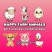 Happy Farm Animals Coloring Book for Kids
