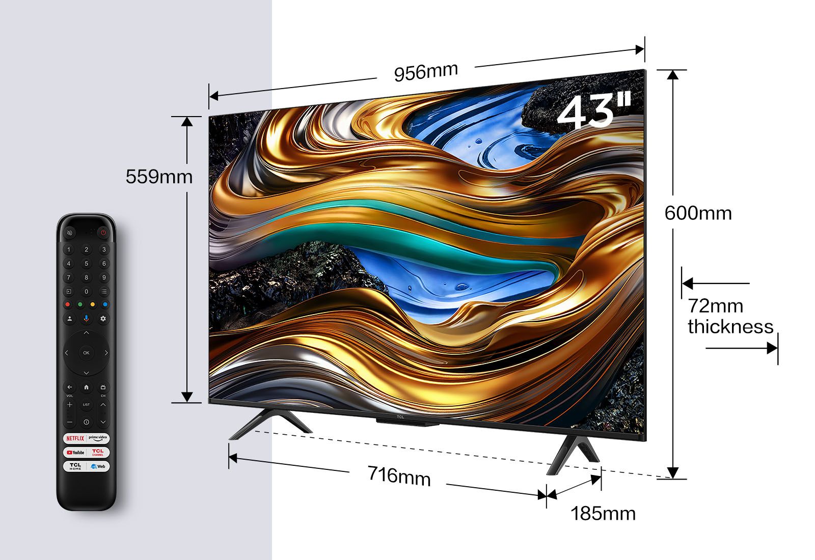 TCL 43P79B / LED screen / 43 / 2024