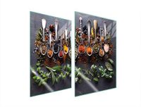 TMK ArtDeko Plaque de protection en acier inoxydable - 2x35x52 cm