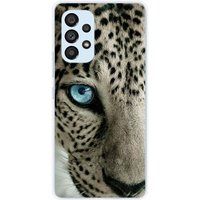 Samsung Galaxy A53 5G Oeil de leopard bedrukt siliconen hoesje