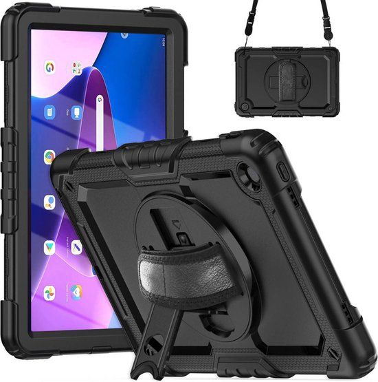 iMoshion Tablet Hoes Zwart voor Lenovo Tab M10 Plus (3rd gen) - Back Cover - 10.61 inch