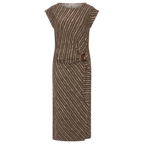 Expresso Expresso midi jurk jersey bruin