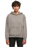 Build Your Brand - Acid Washed Oversize Dames Hoodie - Asphalt maat XXL