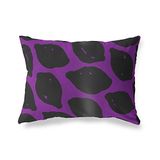 BonaMaison Paars-Zwart Decoratieve Kussensloop, Kussenhoezen Bank, Decoratieve Kussenhoesjes, Kussensloop; Sofa, Slaapkamer, Kantoor, Auto 45x60 Cm - Ontworpen en vervaardigd in Turkije