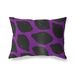 BonaMaison Paars-Zwart Decoratieve Kussensloop, Kussenhoezen Bank, Decoratieve Kussenhoesjes, Kussensloop; Sofa, Slaapkamer, Kantoor, Auto 45x60 Cm - Ontworpen en vervaardigd in Turkije