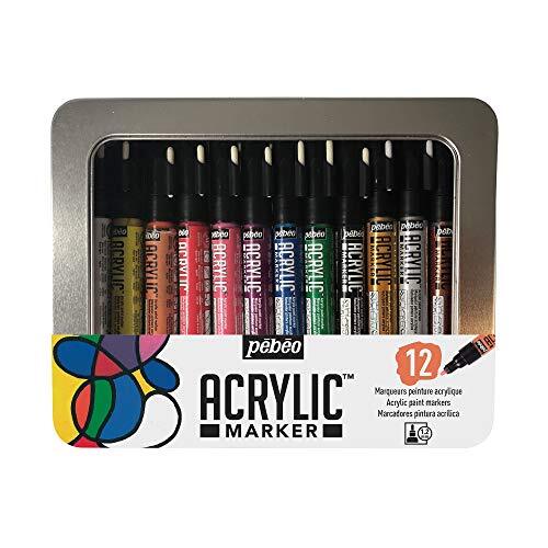 PEBEO Acryl Markers, Assorted, 12X1.2MM