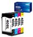 Epson 408L 408XL Cartouche de couleur lot de 4, adapté aux Epson WorkForce Pro