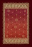 Bassetti PALLAVICINO plaid van 100% katoen in de kleur Rosso R1, afmetingen: 180x250 cm