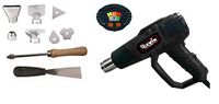 CEVIK CE-GW1029M Heteluchtpistool, 2000 W, met led-display, temperatuurregeling, koffer en 9 accessoires
