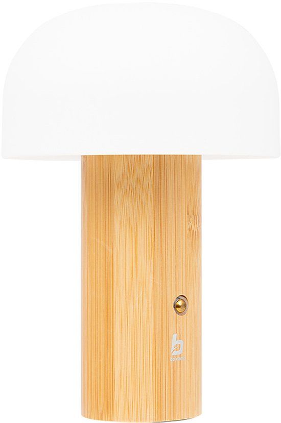 Bo-Camp Tafellamp Nasstington Bamboe Oplaadbaar 180 Lumen Bruin