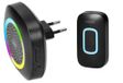 Enzo Virone Draadloze deurbel set 300m zwart plug-in +RGB - 8415501