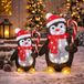 Luca Lighting Kerstverlichting Set Pinguin Duo (30 cm en 40 cm) Acryl - gekleurde LED