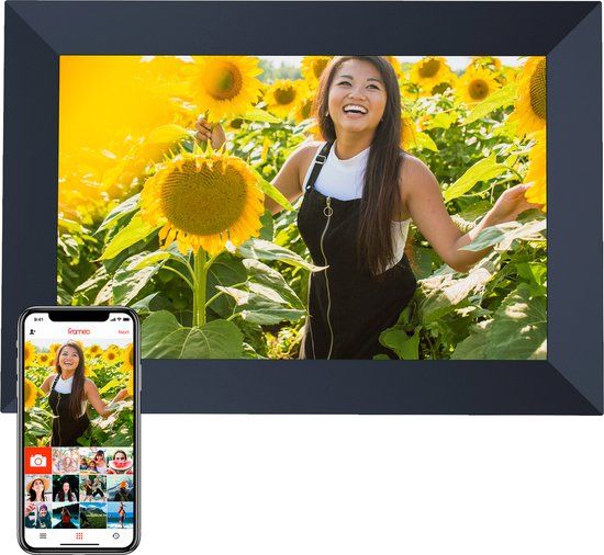 Denver PFF-1064 10.1" Digital Photo Frame - Touchscreen, WiFi, 16GB, Black