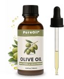 PureOil - Olijf Olie - 100ml - Olijfolie Extra Vierge - 100% Puur & Vegan - Koudgeperst - Voor Haar | Huid | Gezicht | Scalp | Nagels - Haarolie - Incl. Ebook