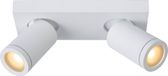 Lucide TAYLOR - Plafondspot Badkamer - LED Dim to warm - GU10 - 2x5W - Wit