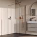 Brauer Oblivion - Inloopdouche - Helder Glas - 80 x 200 cm - incl. Glascoating - PVD Koper Geborsteld