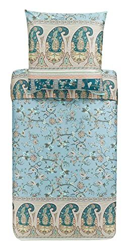 Bassetti Bedlinnengarnituur Genova V1 - Groen - 200x200cm + 80x80cm