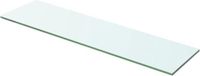 vidaXL Wandschap transparant 60x12 cm glas