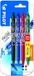 Pilot Frixion Ball Clicker 3 + 1 gratis Zwart, blauw, rood, groen M (Medium) 4 stuk(s) Multicolor Kunststof