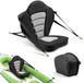 Latios Siège de kayak - Siège de bateau/Assise - Épaisseur 65 mm - Rembourré - Avec dossier - Sangles réglables - Sac de rangement - Convient pour planche de SUP, canoë, kayak gonflable, bateau de pêche