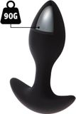 Hidden Desire Siliconen Buttplug - Weighted Anal Plug 90g - Zwart