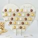 Ginger Ray Gold Wedding Bonbon Standaard Hart Papier Blanc/Or