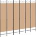 vidaXL - 6-Paneel - Kamerscherm - Beige - 240 x 200 cm - Stof