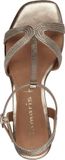 Tamaris - Dames - Sandalen met hak - Metallic - Maat 37