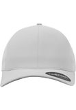 Flexfit Delta Uniseks baseballpet van polyester, waterafstotend, zonder stiknaad, met elastische flexband, rondom gesloten, voor dames en heren, zilver, S-M