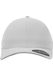 Flexfit Delta Uniseks baseballpet van polyester, waterafstotend, zonder stiknaad, met elastische flexband, rondom gesloten, voor dames en heren, zilver, S-M