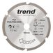 Trend Cirkelzaagblad van PKD-vezelcement, 260 mm diameter, 30 mm boring, 6 tanden, 2,4 mm snijvoeg, +12° haak, PKD, grof oppervlak, PCD/FSB/2606