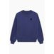 The New Society sweater met logo - donkerblauw