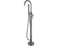 BES LED Vrijstaande Badkraan - Leoni - 110.9cm - Handdoucheset - Gunmetal Grijs