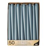 Starpak 2x 50 Kandelaarkaarsen Ø 22 cm · 25 cm arctisch blauw
