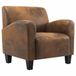 VidaXL Fauteuil marron 70x69x72 cm suédine artificielle