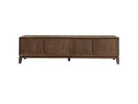 Meuble TV 210 cm en bois massif brossé