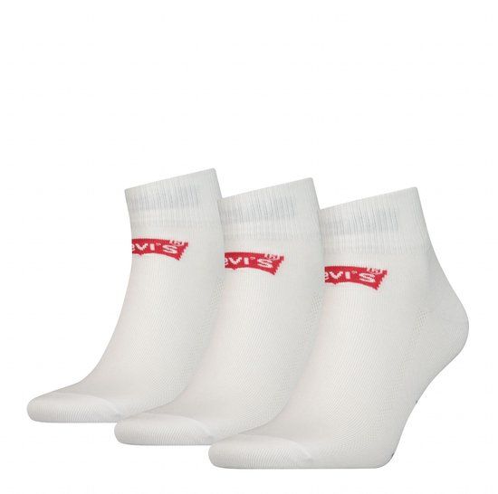 Levi's Middelhoge sokken met logo - gerecycled katoen – White – 39-42