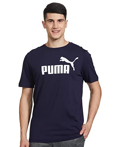 PUMA Herren T-shirt, Peacoat, 3XL Ess Logo Tee