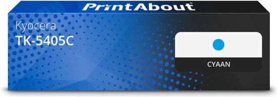 PrintAbout Huismerk Toner TK-5405C Cyaan geschikt voor Kyocera